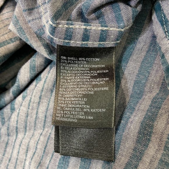 The North Face Men's Striped Button Up Shirt - XL - Picture 4 of 6